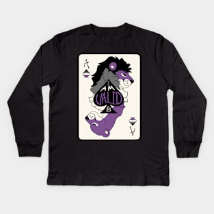 Asexuality is Valid Kids Long Sleeve T-Shirt